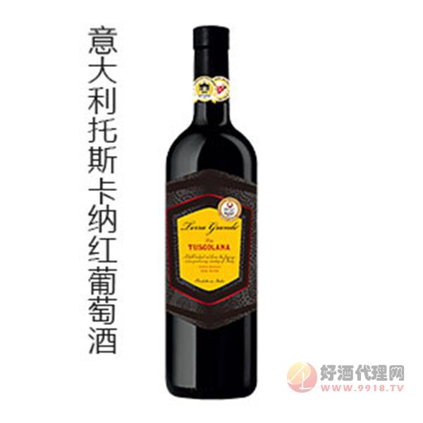 铜奖托斯卡纳红葡萄酒750ml