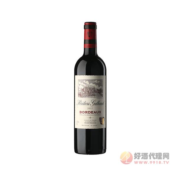 伽罗世家波尔多干红葡萄酒2015（木箱）