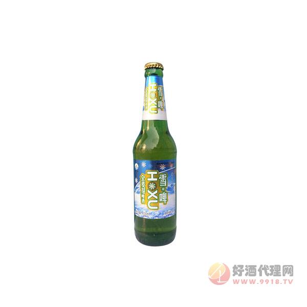 雪啤8°-P-500ml绿瓶装
