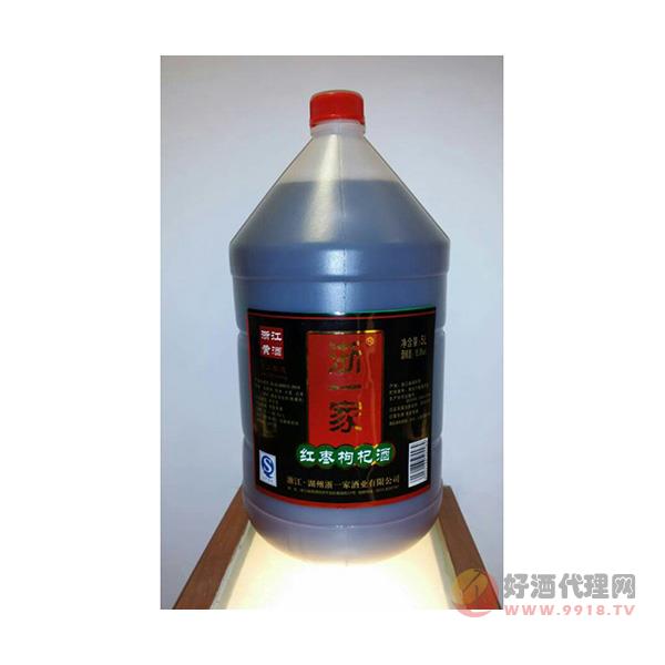 浙一家红枣枸杞酒5L