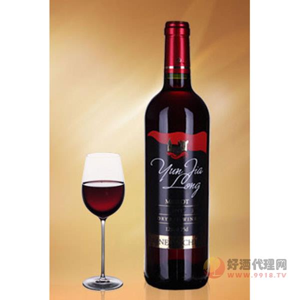 云嘉龙梅洛干红葡萄酒750ml