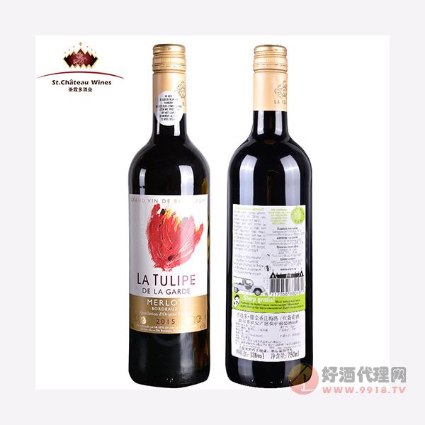 圣霞多郁金香庄梅洛干红葡萄酒750ML