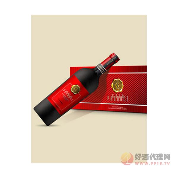 佰斯浓嘉邑香干红葡萄酒红标