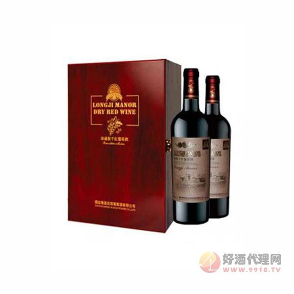 金爵版双支红木礼盒葡萄酒