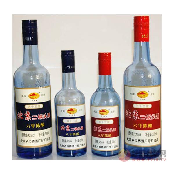 北京蓝瓶经典二锅头500ml250ml