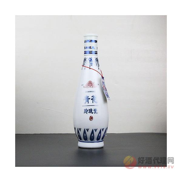 三曹青花玲珑瓷淡雅光瓶白酒 (1)