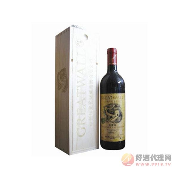 中糧華夏92木盒干紅葡萄酒