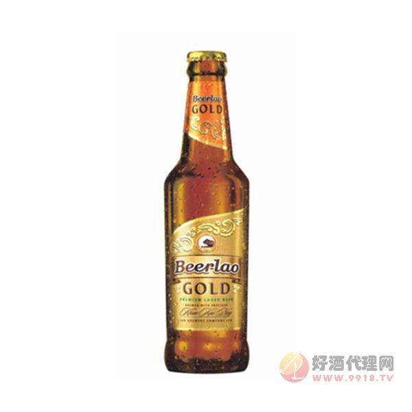 老挝金啤瓶装330ml