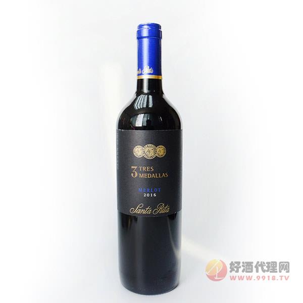 圣丽塔勋章美乐干红葡萄酒