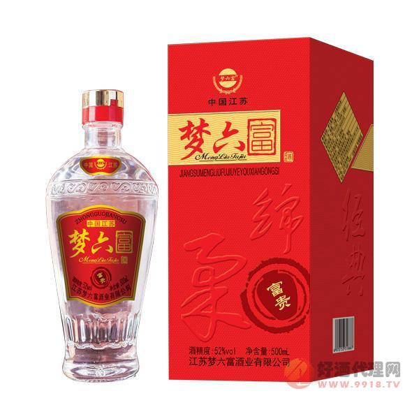 中国江苏梦六富白酒500ml