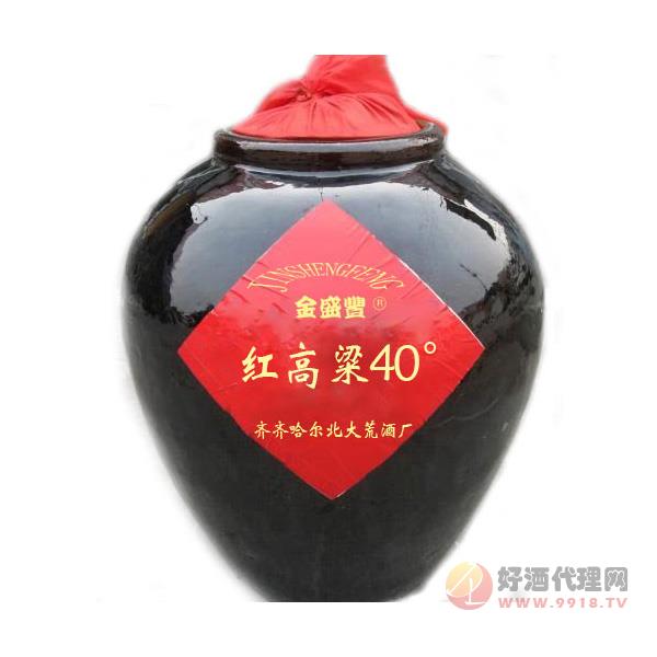 北大荒坛装酒红高粱40°