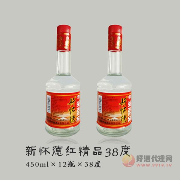 新怀德红精品38度白酒500ml