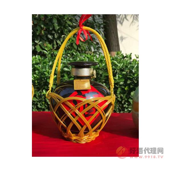 尧宝黄酒竹篮装