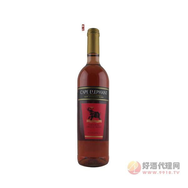开普大象低度甜桃红葡萄酒
