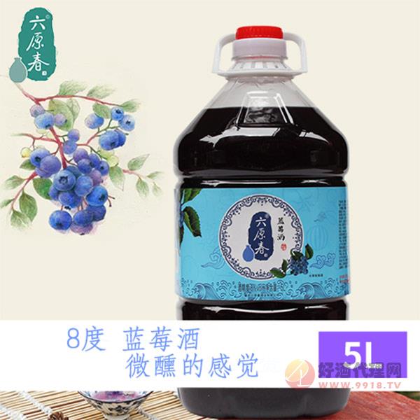 六原春蓝莓酒5l