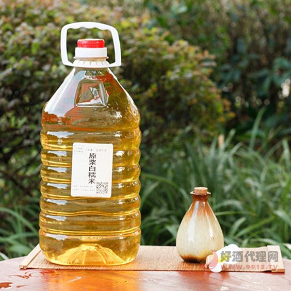 六原春原浆白糯米酒5l