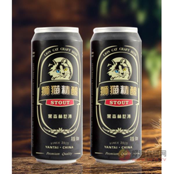 狮猫精酿黑森林世涛啤酒500ml