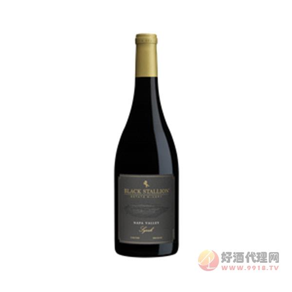 黑骏马酒庄西拉干红葡萄酒