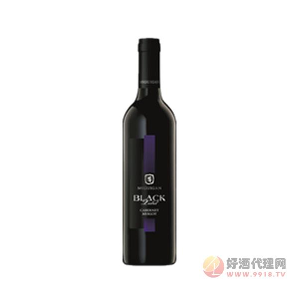 麦格根黑牌蓝标红葡萄酒