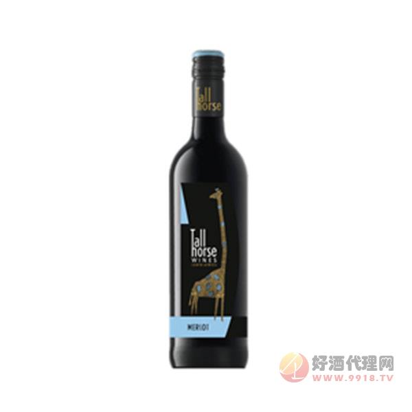 南非长颈鹿美乐红葡萄酒