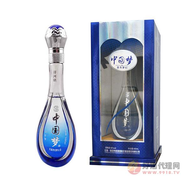 蓝色LS120-46度中国梦蓝色梦幻酒500ml