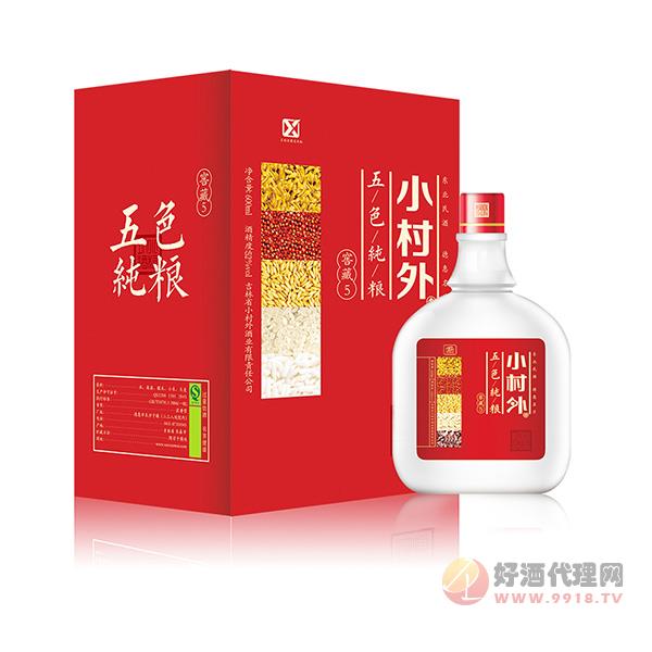 小村外五色纯粮窖藏5年52°酒