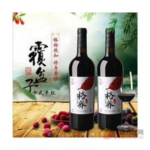 黑尚莓复方树莓酒-五种浆果酿造-12度干红格养果酒750ml