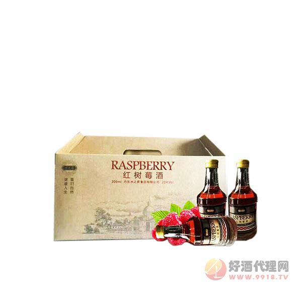 丹东水之昇红树莓酒---200ml-4支-礼盒装-丹东特产