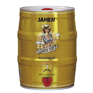 杰安白啤5升桶