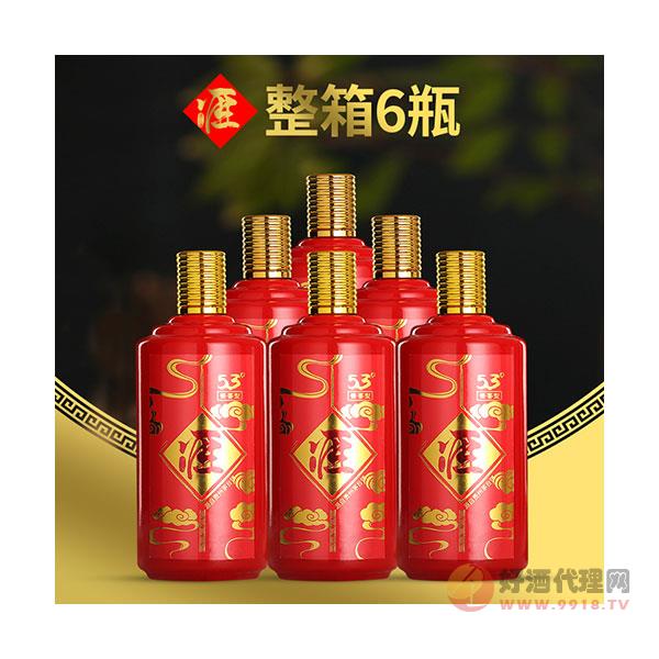 酒匪三爷-整箱白酒窖藏3年老酒纯粮食陈年收藏酒酱香型500ml_6瓶