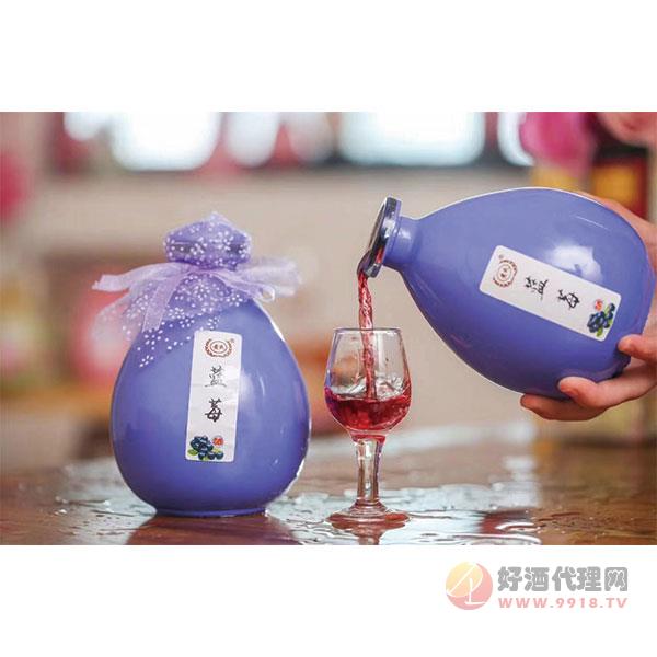 黄氏蓝莓酒瓶装