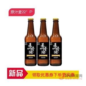 山东特产-泰山原浆啤酒-泰山精酿-22°P烈性艾尔-箱装300ml_6瓶