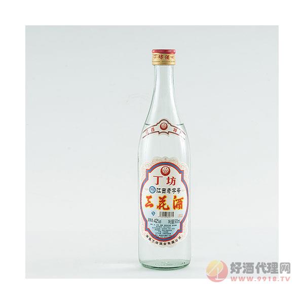 丁坊三花酒42度500ml浓香型白酒酒厂批发