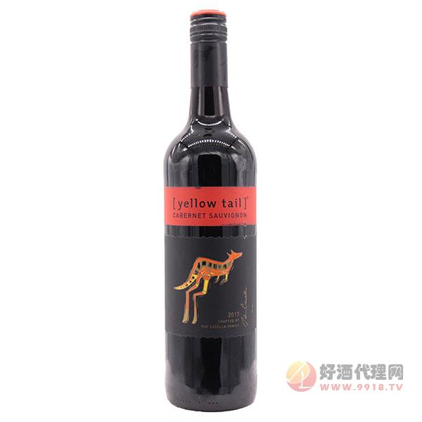 澳洲黄尾袋鼠赤霞珠红葡萄酒
