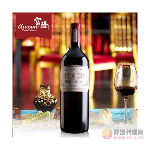 富隆红酒-智利原瓶进口-胜卡罗世纪传承干红葡萄酒750ml-2010年