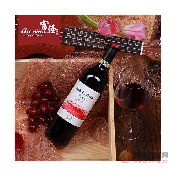 富隆红酒-阿根廷进口红酒-圣安纳马尔贝克干红葡萄酒750ml