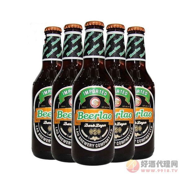 老挝啤酒_老挝黑啤酒330mlx24瓶装