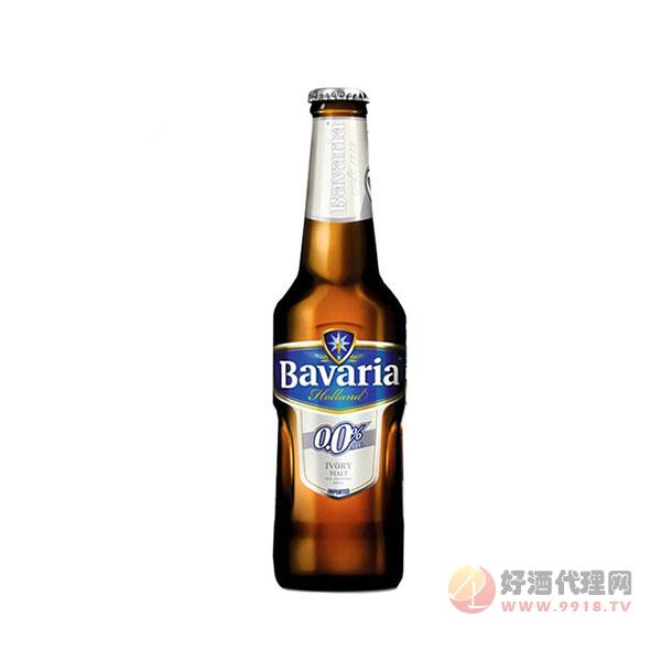 荷兰原装进口-Bavaria宝华利无醇淡色啤酒330ml_24瓶-整箱-无酒精