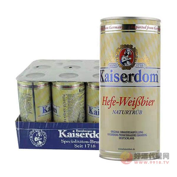 德国凯撒小麦白啤酒--1L升-12罐_1000ml1箱