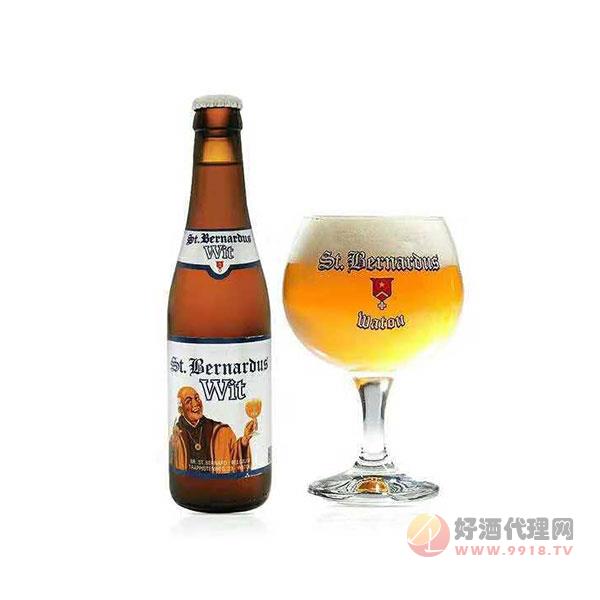 比利时原装进口啤酒圣伯纳白啤酒进口白啤酒330ml_24瓶