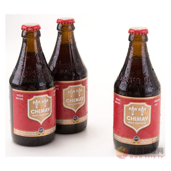 比利时原装进口修道院精酿啤酒-智美红帽啤酒330ml_24瓶