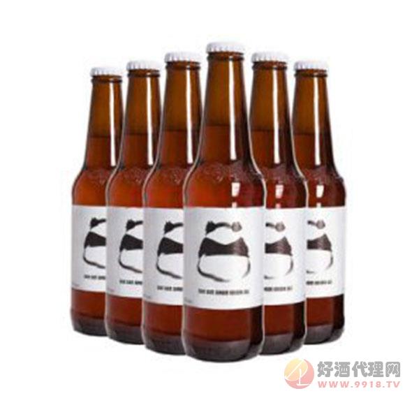 24瓶-熊猫暖男生姜金色艾尔啤酒-国产精酿330ml