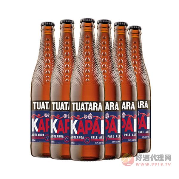 l24瓶-新西兰版-APA大蜥蜴美式印度淡色艾尔啤酒Tuatara-330ml