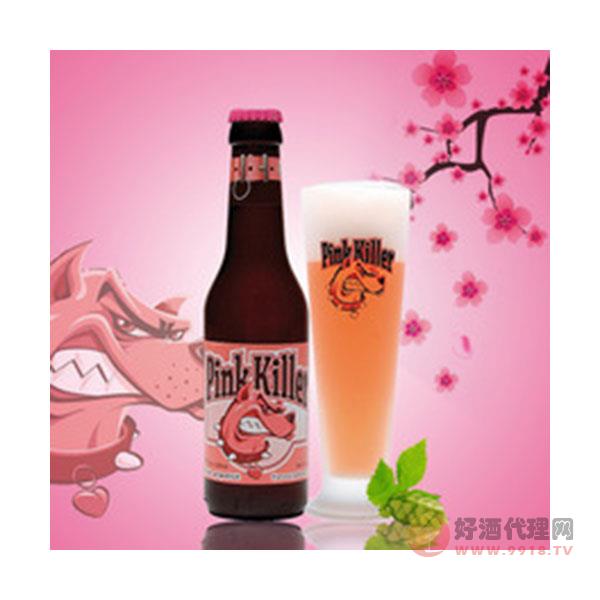 比利时粉红杀手啤酒250ml_24瓶-Pink-Killer-粉红犬葡萄柚啤酒