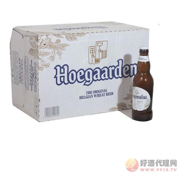 比利时进口白啤酒-福佳白啤酒330ml_24瓶Hoegaarden整箱啤酒