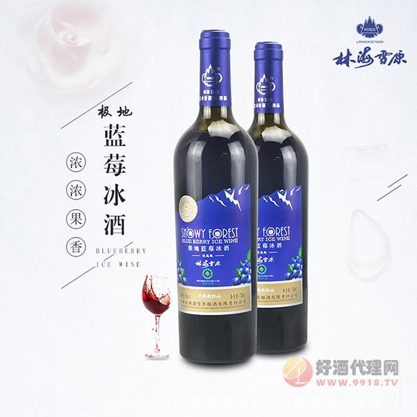 蓝莓酒-蓝莓冰酒-750ml低度女士果酒-