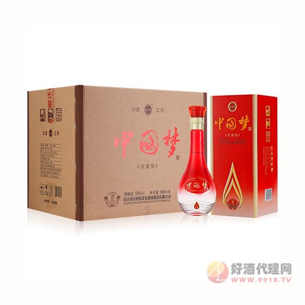 中国梦白酒整箱纯粮食原浆浓香型52度酒水500mlX6瓶高梁白酒