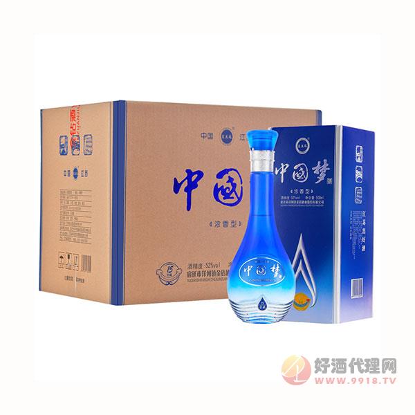 中国梦白酒整箱纯粮食原浆浓香型52度酒水500mlX6瓶高梁白酒