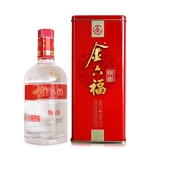 金六福52度特曲红标-单瓶500mL-浓香型白酒-婚宴用酒