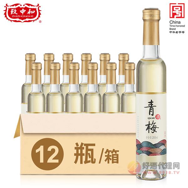 致中和-青梅酒10度低度聚会颜值水果酒200mlX12瓶箱装女生梅子酒